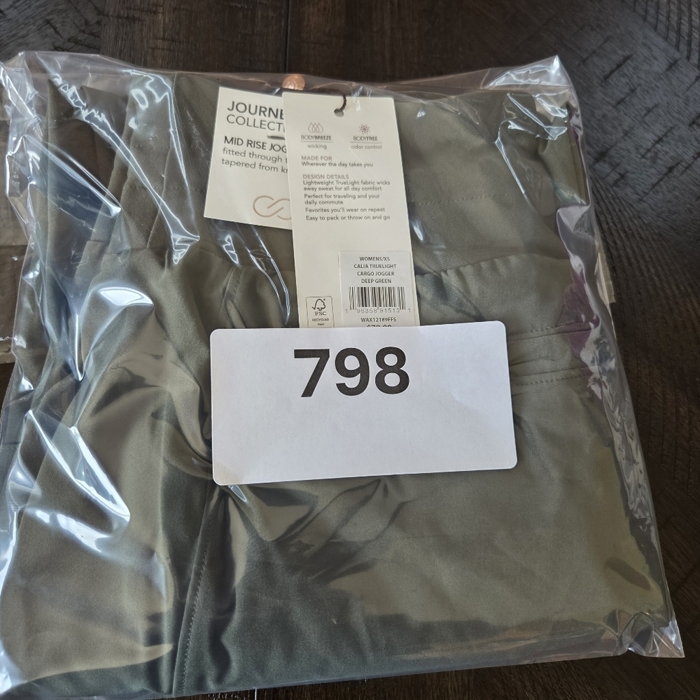 CALIA Women’s TrueLight Cargo Joggers Deep Green XS WAX12189FFS New Mid Rise - Picture 14 of 14